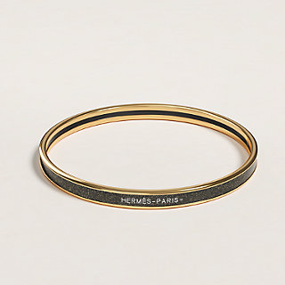 アクセサリー HERMES Gold Leather Bangle Bracelet Glitter bangle | Hermès Singapore